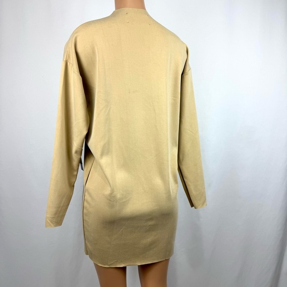 Kada NWT The Forever Funnel Neck Mini Dress Long Sleeve Lux Bodycon Stretchy - L - Picture 2 of 14
